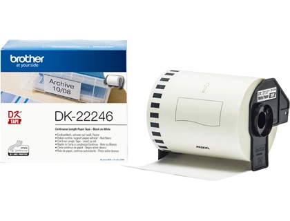 [155766] Etiqueta adhesiva brother dk22246 tamaño 103mm x 30,48 m para impresoras ql
