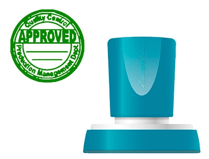 [153727] Sello x'stamper quix personalizable color verde redondo diametro 38 mm q-53