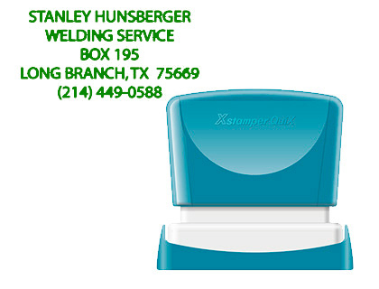 [153721] Sello x'stamper quix personalizable color verde medidas 24x49 mm q-12