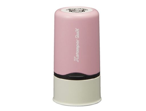 [171667] Sello x stamper quix nombre personalizable color rosa 13 mm qn32