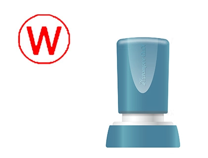 [152213] Sello x'stamper quix personalizable color rojo redondo diametro 20 mm q-34