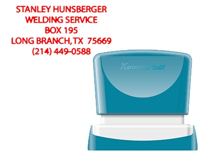 [152208] Sello x'stamper quix personalizable color rojo medidas 24x49 mm q-12