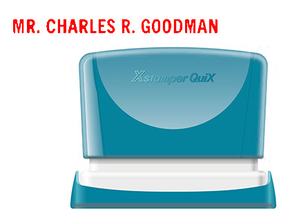 [152201] Sello x'stamper quix personalizable color rojo medidas 4x60 mm q-05