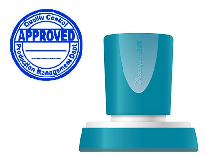 [152200] Sello x'stamper quix personalizable color azul redondo diametro 38 mm q-53