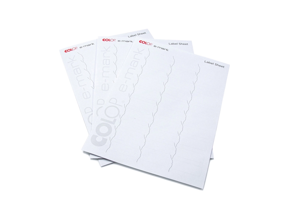 [170761] Etiqueta adhesiva colop para imresora e-mark pack de 300 unidades