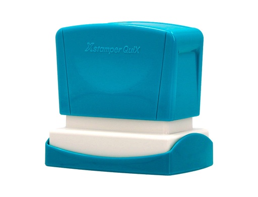 [152194] Sello x'stamper quix personalizable color azul medidas 24x49 mm q-12