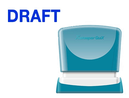 [152189] Sello x'stamper quix personalizable color azul medidas 11x40 mm q-10