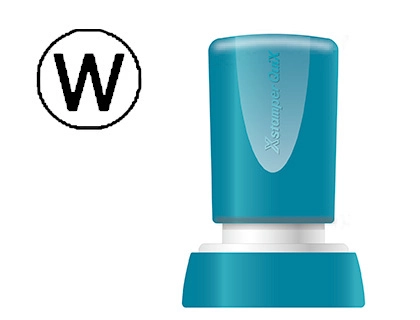 [152185] Sello x'stamper quix personalizable color negro redondo diametro 20 mm q-34