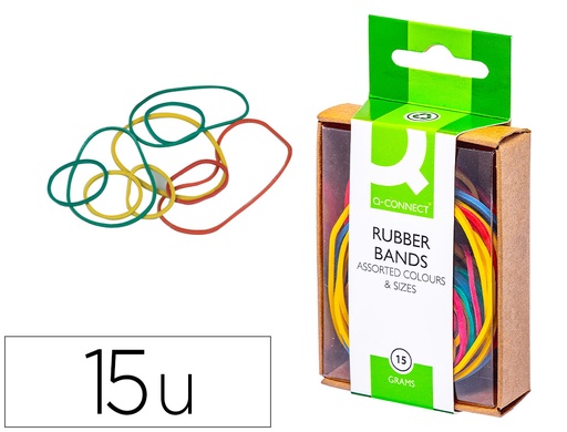 [28731] Gomillas elasticas colores q-connect caja de 15 gr