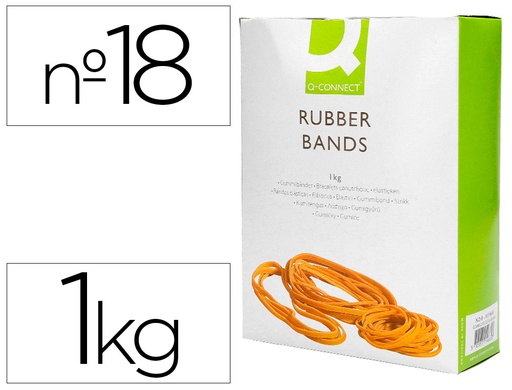[54337] Bandas elasticas q-connect 1000 gr 180 x 1,6mm x16 mm n 18