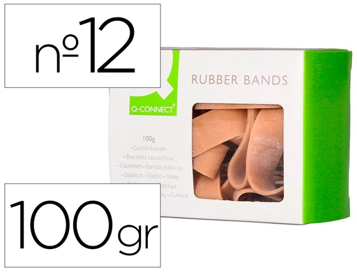 [154525] Bandas elasticas q-connect 100 gr 120x10 mm numero 12