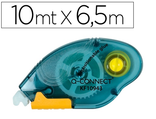 [34206] Pegamento q-connect roller compact removible 6,5 mm de ancho x 10 mt unidad