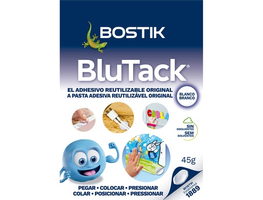 [72994] Sujetacosa masilla bostik blu tack blanco cuarteado