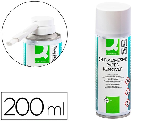 [64628] Limpiador de pegamento q-connect para etiqueta adhesiva bote de 200 ml