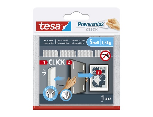 [173405] Tira adhesiva tesa powerstrips click hasta 1,8 kg 4x2