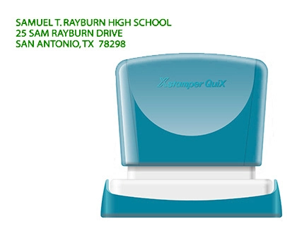 [153719] Sello x'stamper quix personalizable color verde medidas 14x60 mm q-14