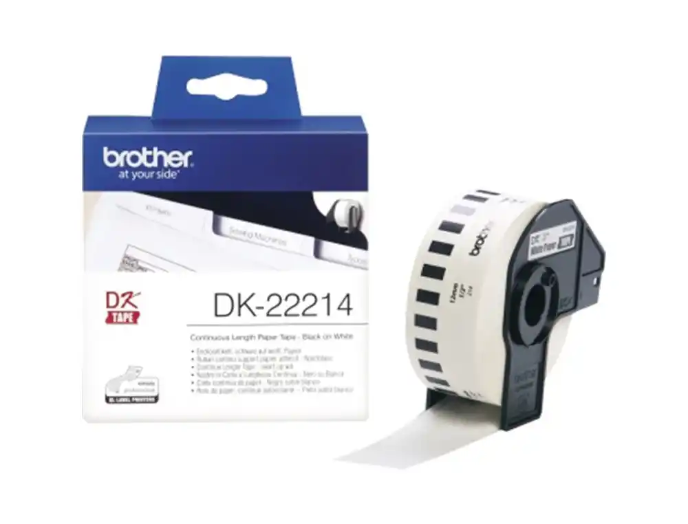 [248790] Cinta continua de papel termico blanca 12 mm x 30,48 m