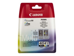 [0615B043] Canon PG40 Negro + CL41 Color Pack de 2 Cartuchos de Tinta Originales - 0615B043/0615B051 (355 y 308 Páginas)