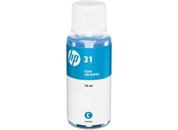 [1VU26AE] HP 31 Cyan Botella de Tinta Original - 1VU26AE (70 ml)