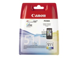 [2972B010] Canon CL511 Color Cartucho de Tinta Original - 2972B010 (Blister con alarma) (9 ml)