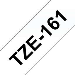 [BR-TZE161] Brother TZe161 Cinta Laminada Generica de Etiquetas - Texto negro sobre fondo transparente - Ancho 36mm x 8 metros (Ancho 36mm / 8 metros)