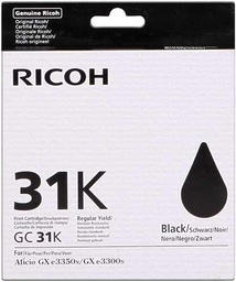 [GC31K] Ricoh GC31K Negro Cartucho de Gel Original - 405688 (1.900 Páginas)
