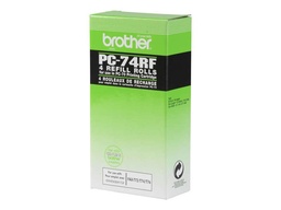 [PC74RF] Brother PC74RF Pack de 4 Rollos de Transferencia Termica Originales (4x 144 Páginas)