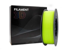 [PLA-Fluor Yellow] Filamento 3D PLA - Diametro 1.75mm - Bobina 1kg - Color Amarillo Fluorescente